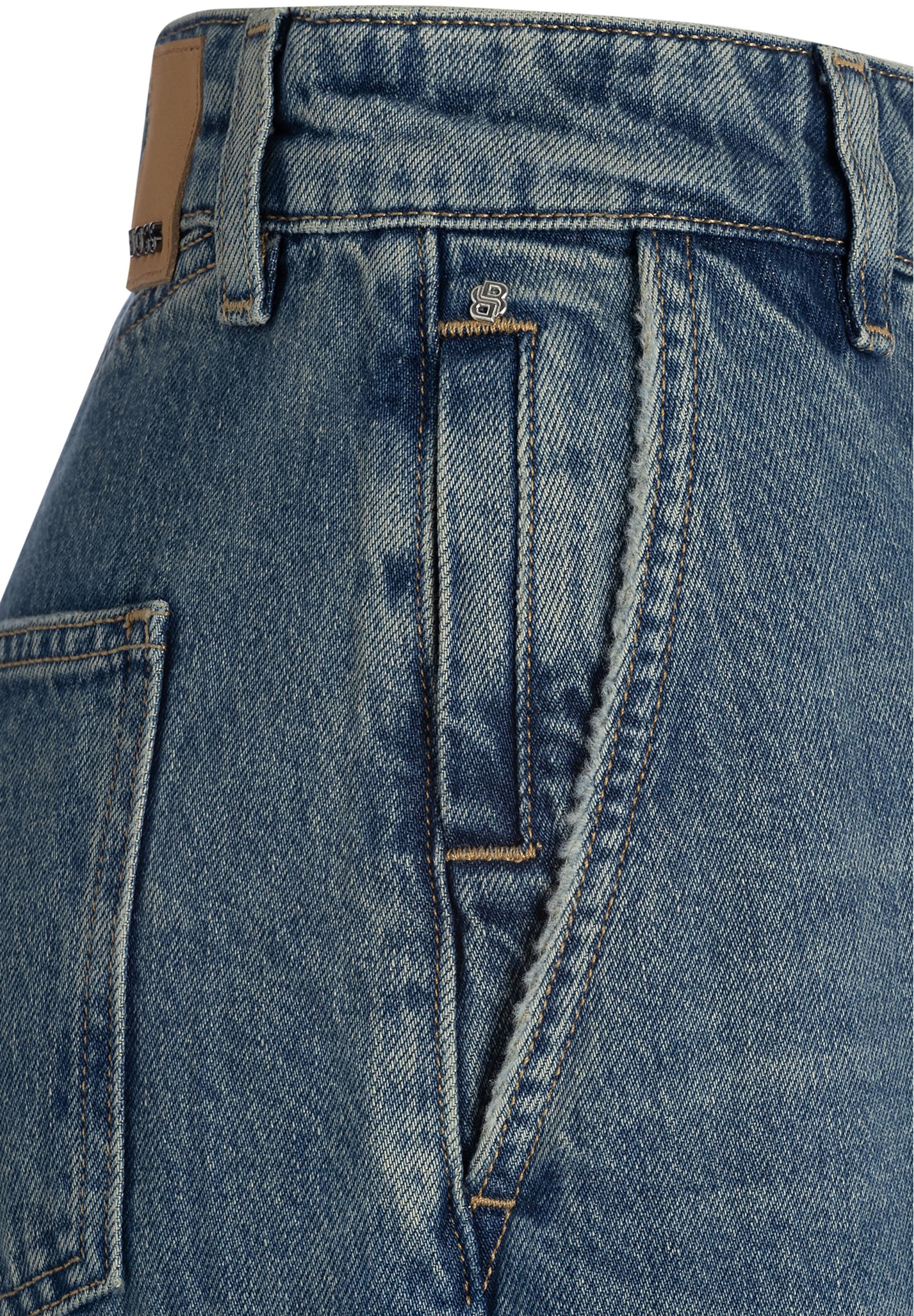 BOSS Loosefit Jeans 'Central' in Blau