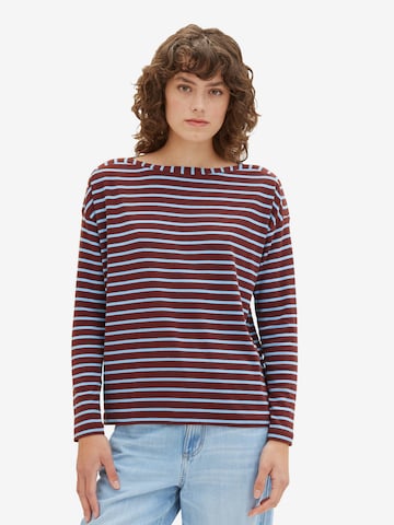 T-shirt TOM TAILOR en marron : devant