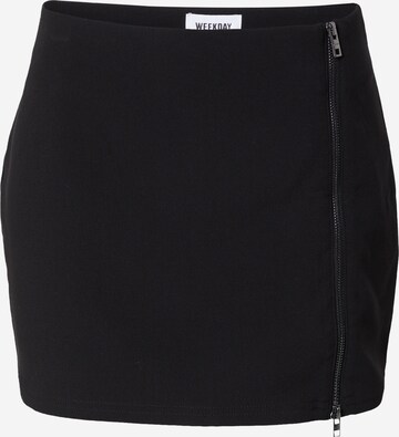 WEEKDAY Skirt in Black: front