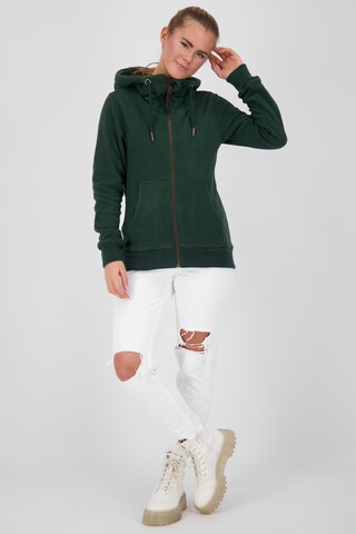 Alife and Kickin Zip-Up Hoodie 'YasminAK' in Green