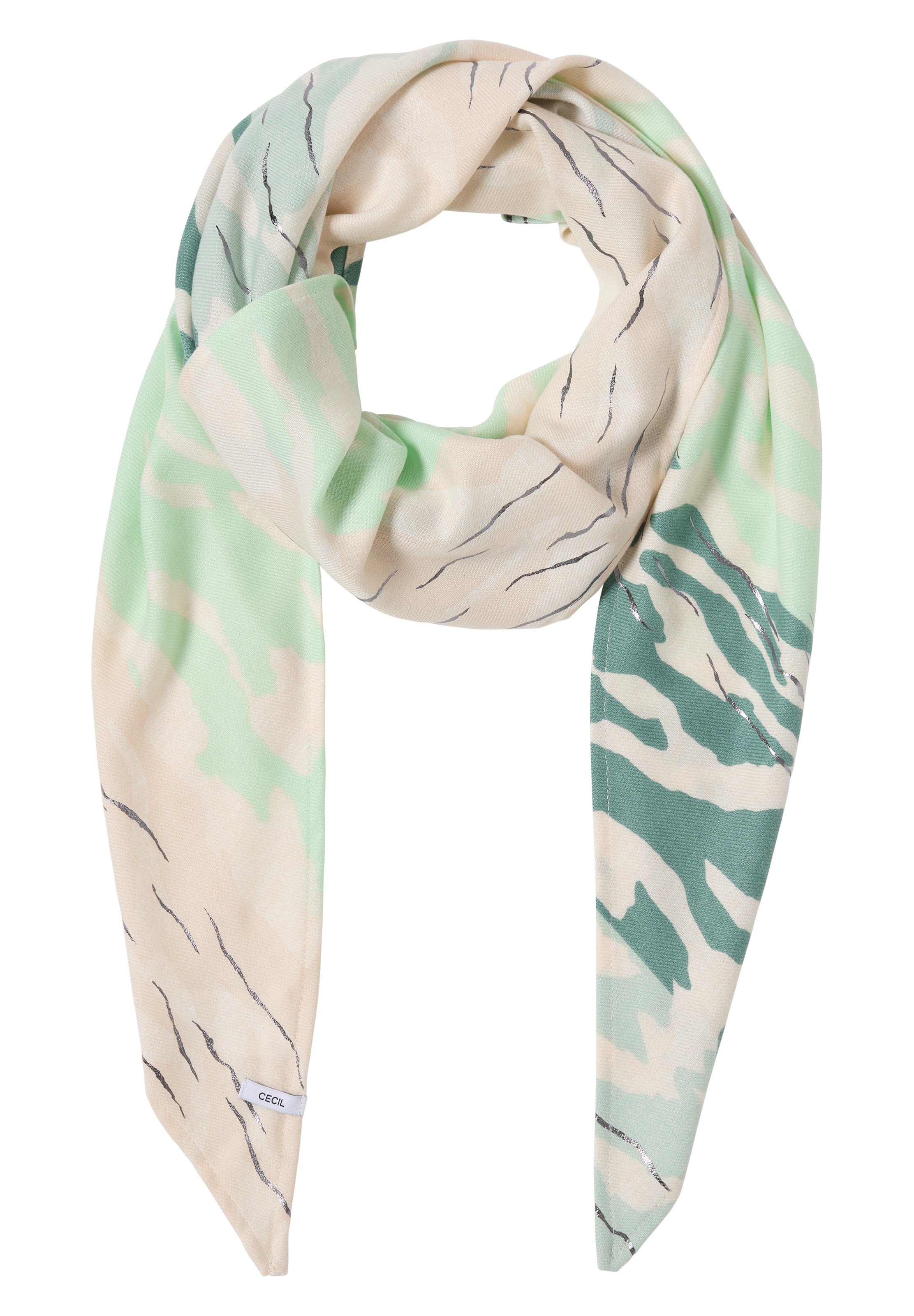CECIL Tuch in türkis / pink, Produktansicht