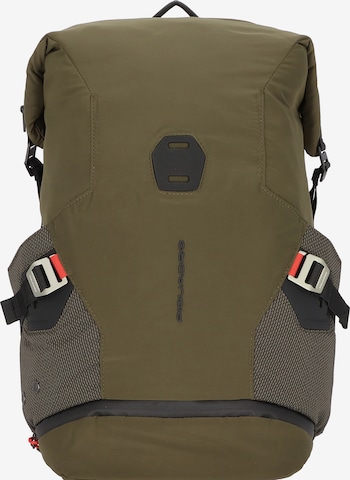 Piquadro Backpack in Green: front