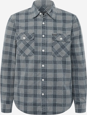 Brixton Button Up Shirt 'BOWERY' in Grey: front