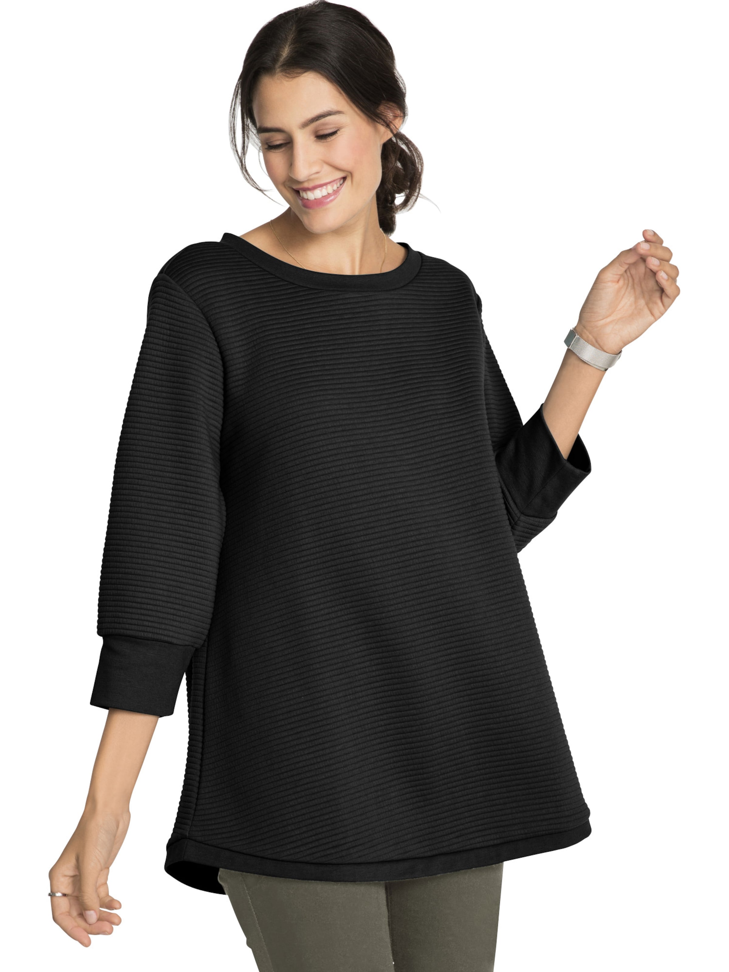 bonprix Sweatshirt in Schwarz: Vorderseite