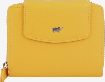 Braun Büffel Wallet 'Joy' in Yellow: front