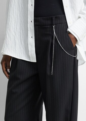 COMMA Wide Leg Hose in Schwarz: Vorderseite