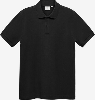 MANGO MAN Poloshirt 'REA' in Schwarz: predná strana