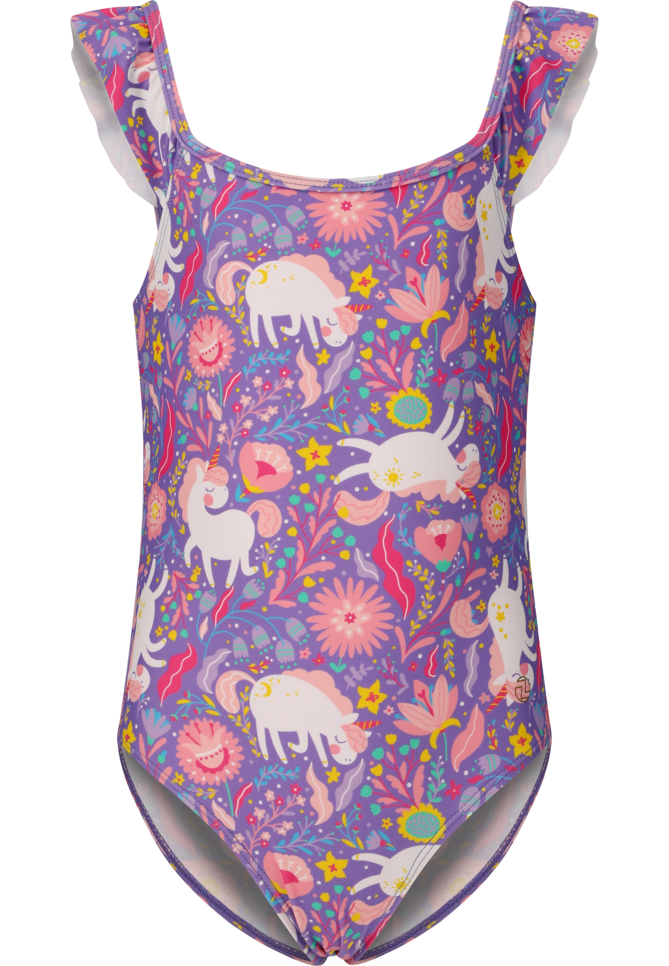 ZigZag Badeanzug 'Carly' in Mischfarben: Vorderseite