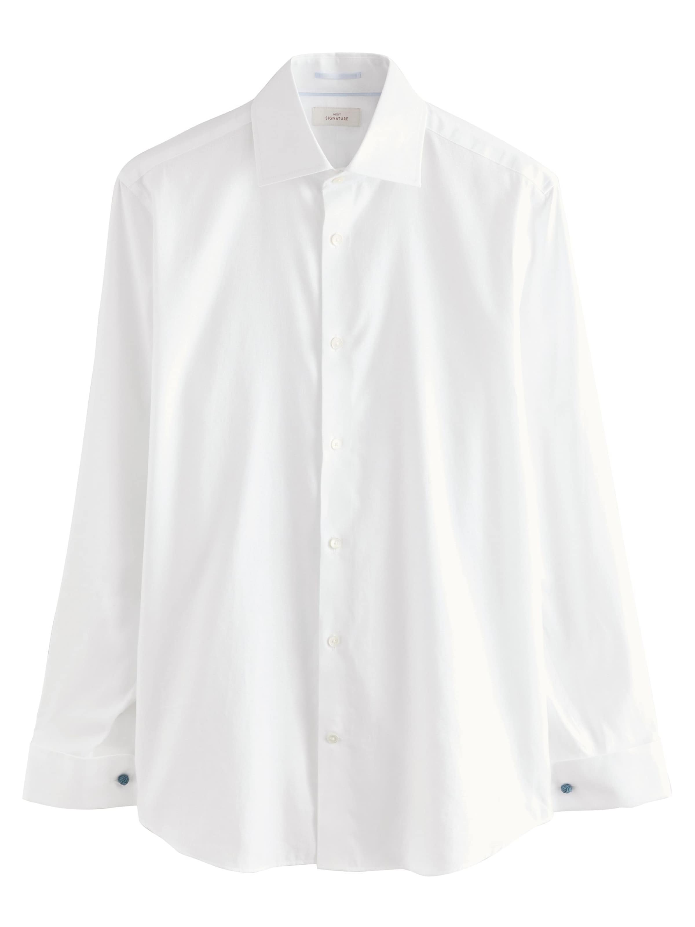 Next Regular fit Πουκάμισο για το γραφείο σε λευκό: μπροστά