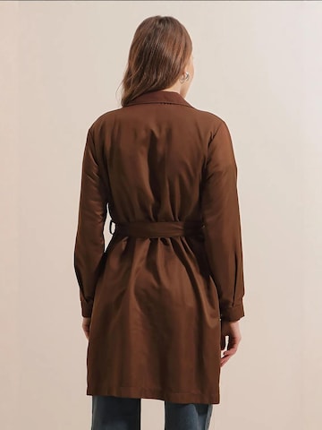 Bigdart - Sobretudo meia-estação em castanho