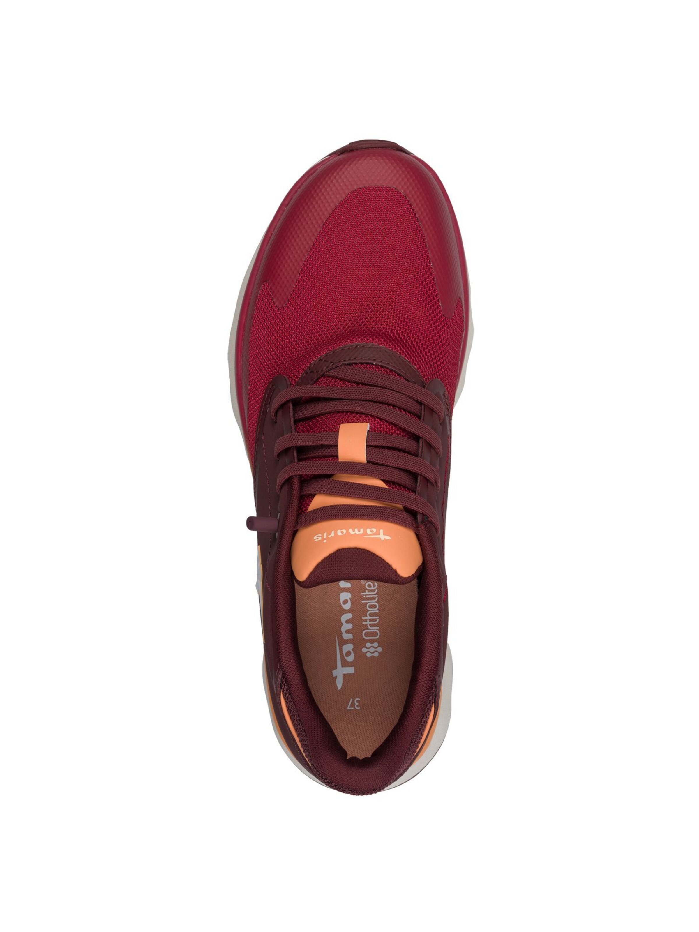 Tamaris Σνίκερ χαμηλό σε κόκκινο