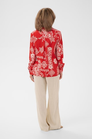 Cream Blouse 'Gianna' in Rood