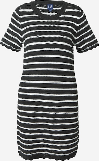 GAP Úpletové šaty - černá / bílá, Produkt