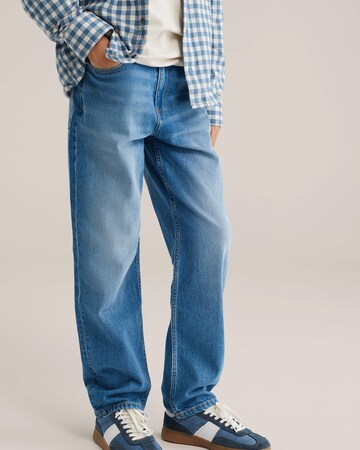 WE Fashion Loose fit Jeans in Blue: front