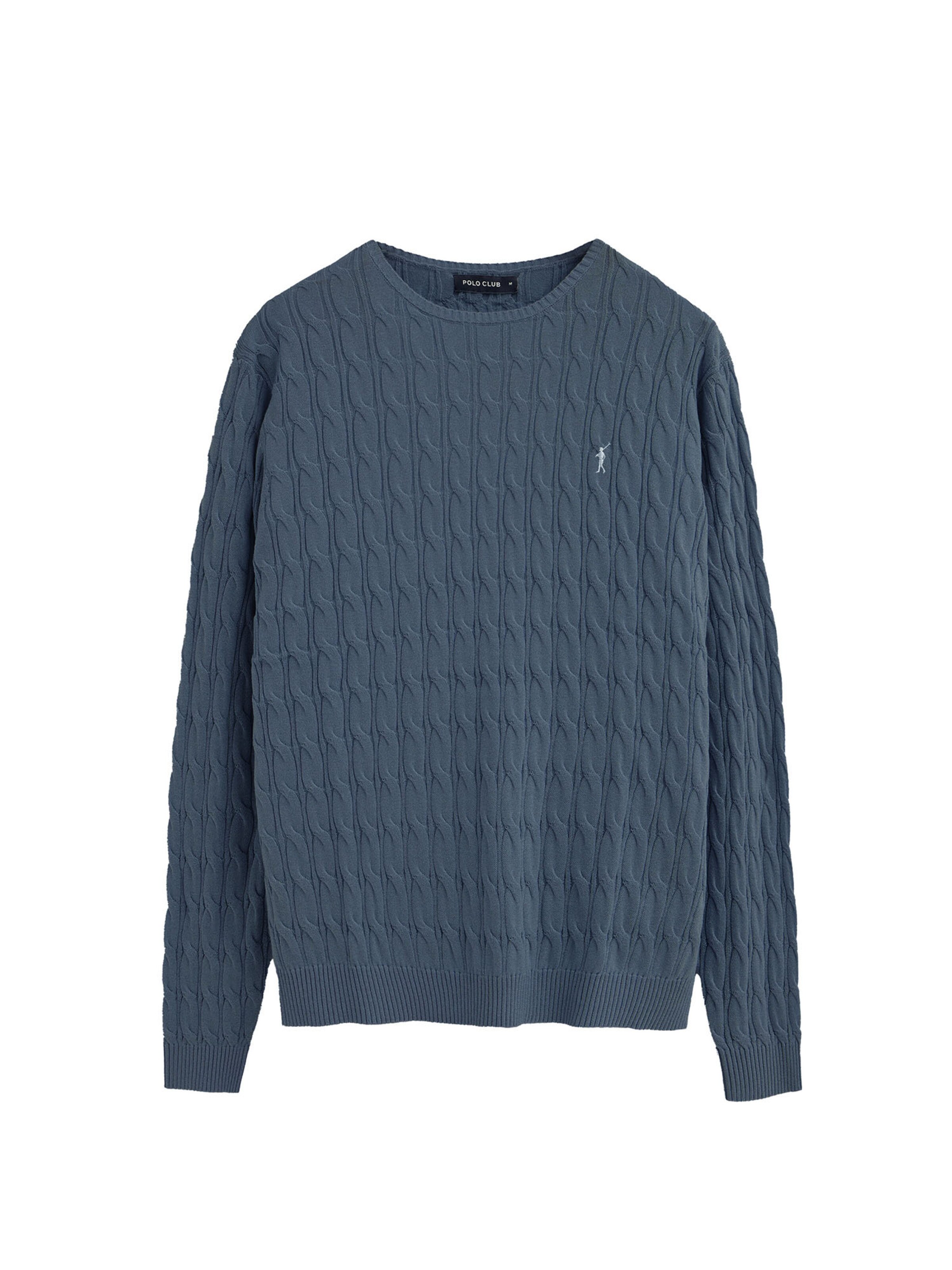 Polo Club Pullover 'Rigby Go' in Blau: Vorderseite