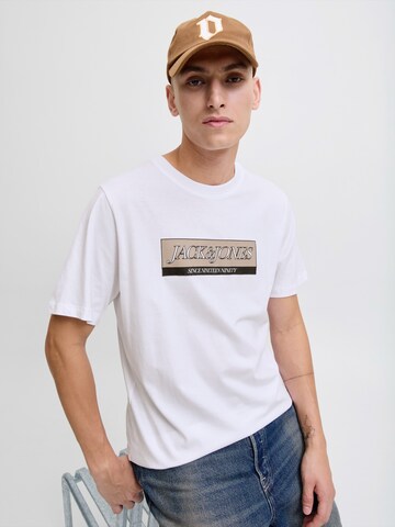 JACK & JONES T-Shirt 'JORINWOOD' in Weiß