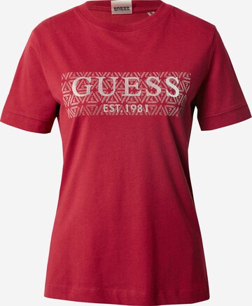 GUESS Funkční tričko 'BEULAH' – červená: přední strana