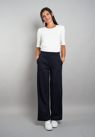 Seidel Moden Wide Leg Hose in Blau