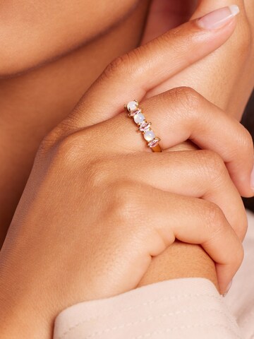 Lucardi Ring in Goud: voorkant