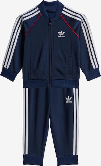 ADIDAS ORIGINALS Survêtement 'Adicolor' en bleu foncé / rouge / blanc, Vue avec produit
