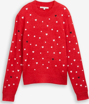 TOM TAILOR DENIMPulover - crvena boja: prednji dio