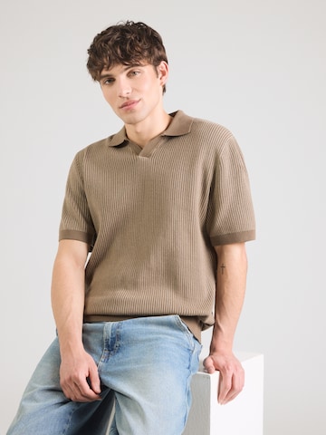 Jack & Jones Premium - Jersey 'JPRBLAPRESTON' en marrón: frente