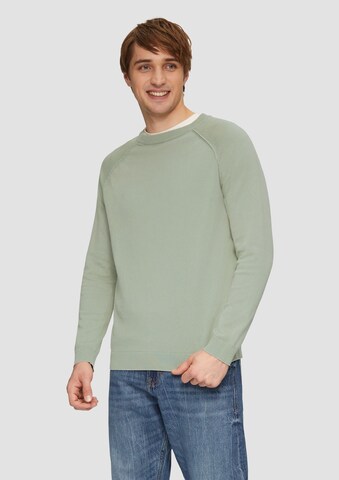 Pull-over QS en vert : devant