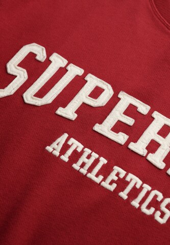 Superdry Sweatshirt 'Athletic Essentials' in Rood