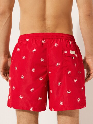 CALZEDONIA Regular Board Shorts in Red