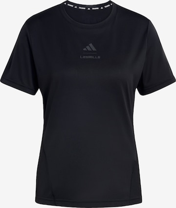 T-shirt fonctionnel 'Adidas x Les Mills' ADIDAS PERFORMANCE en noir : devant