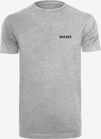 F4NT4STIC Shirt 'Macher' in Grey: front
