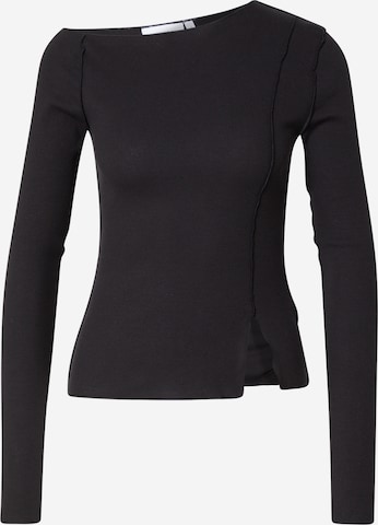 WEEKDAY Shirt in Black: front