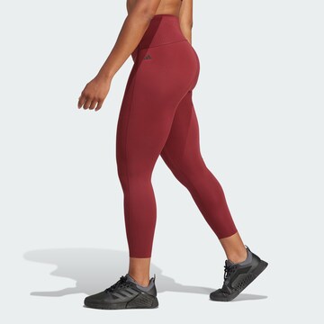 Skinny Pantalon de sport 'Optime Power' ADIDAS PERFORMANCE en rouge