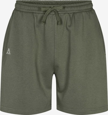 KAPPA Normální Kalhoty 'KMLogo' – zelená: přední strana