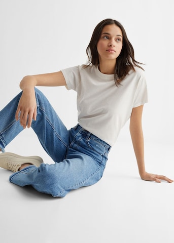 Wide Leg Jean 'Straight' MANGO TEEN en bleu