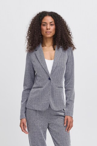 ICHI Blazer 'ICHKate' in Blue: front