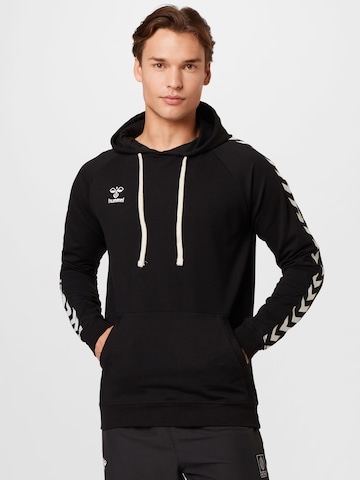 Hummel Athletic Sweatshirt in Black: front