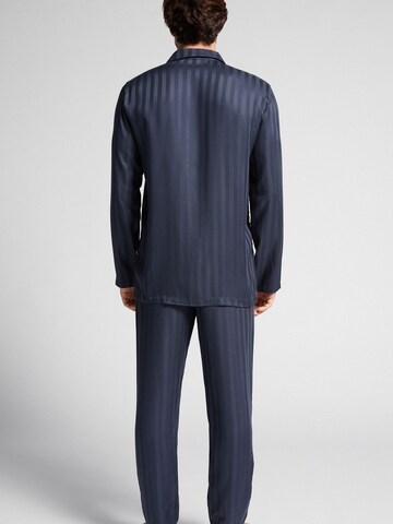 IUMAN Intimissimi Uomo Pyjama lang in Blau