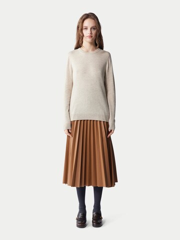 GOBI Cashmere Trui 'Women's Essential Cashmere Crewneck Sweater' in Wit