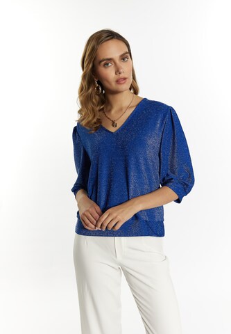 faina - Blusa en azul: frente