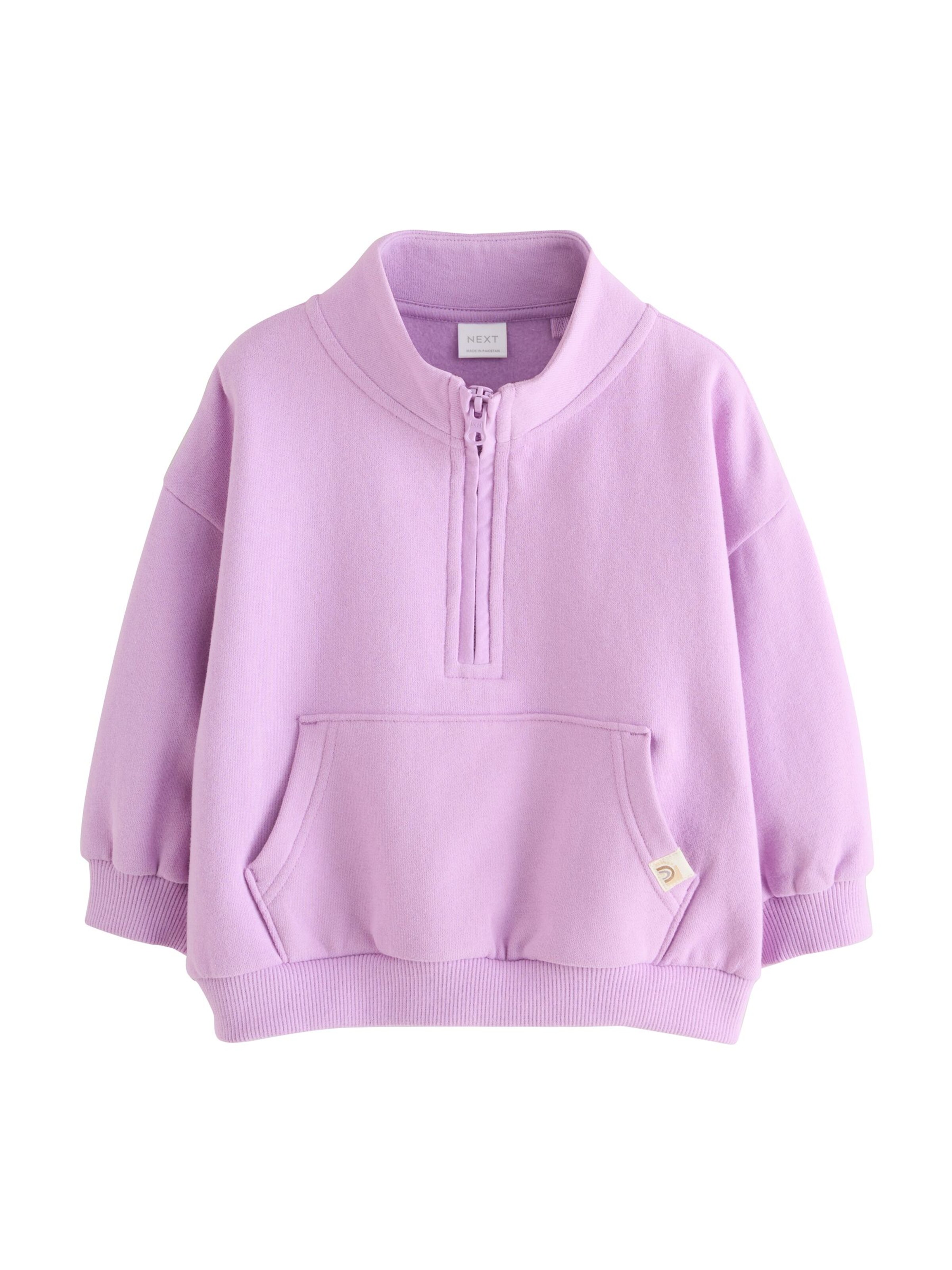 Bluză de molton de la Next pe mov: față