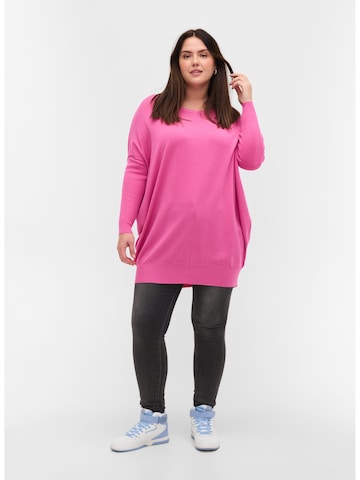 Zizzi Pullover 'MCARRIE' in Pink