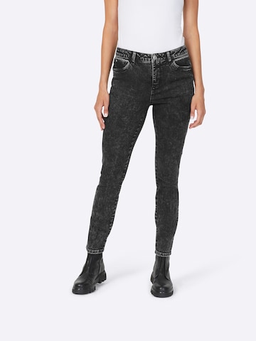 heine Slimfit Jeans i sort: forside