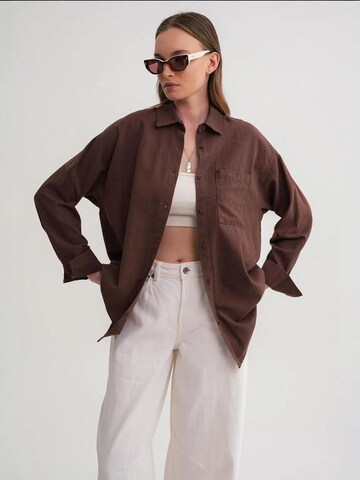 Camicia da donna di MixRay in marrone