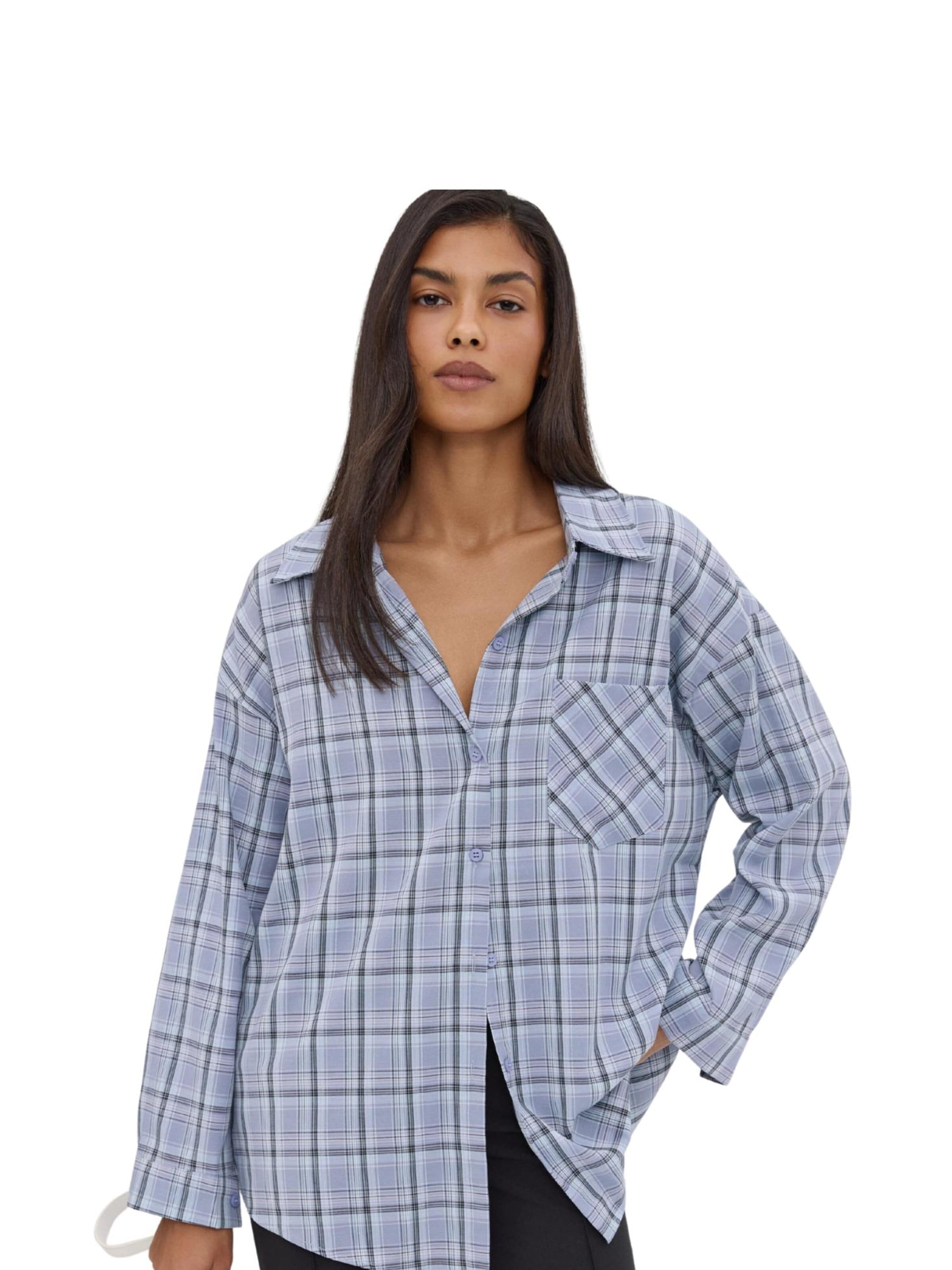 Estro Bluse '2711' i blå: forside