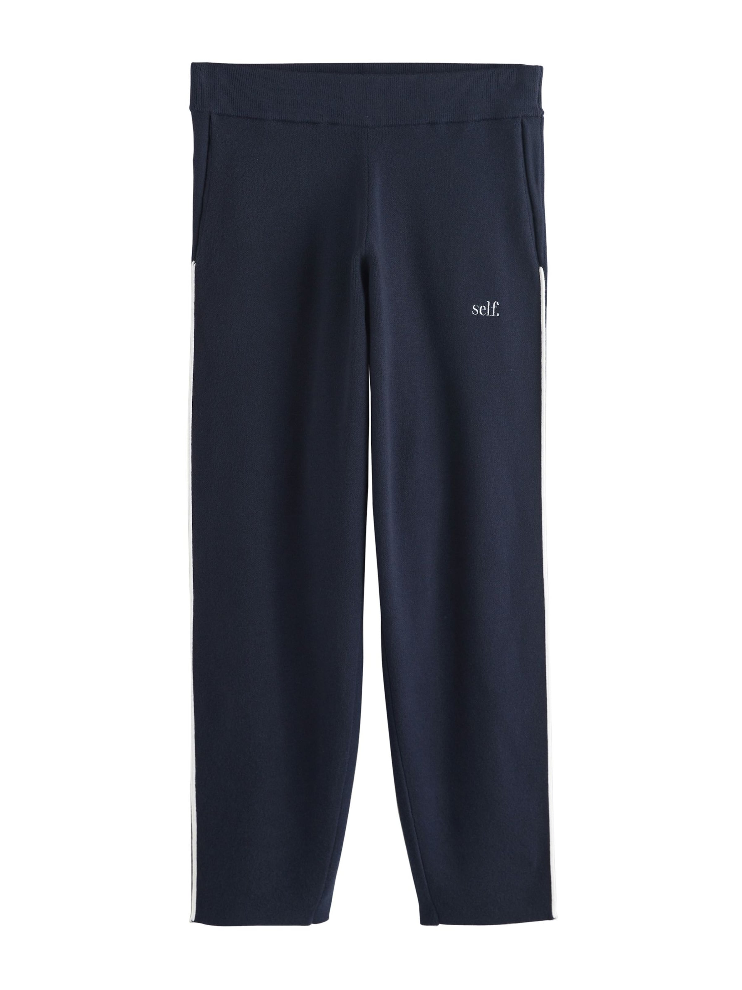 self. Regular Pants in Blue: front