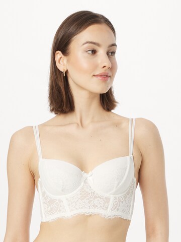 Hunkemöller Push-up Bra 'Catrin' in White: front