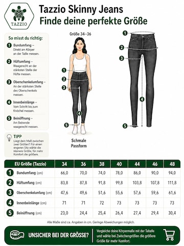 Tazzio Skinny Jeans 'F107' in Grijs