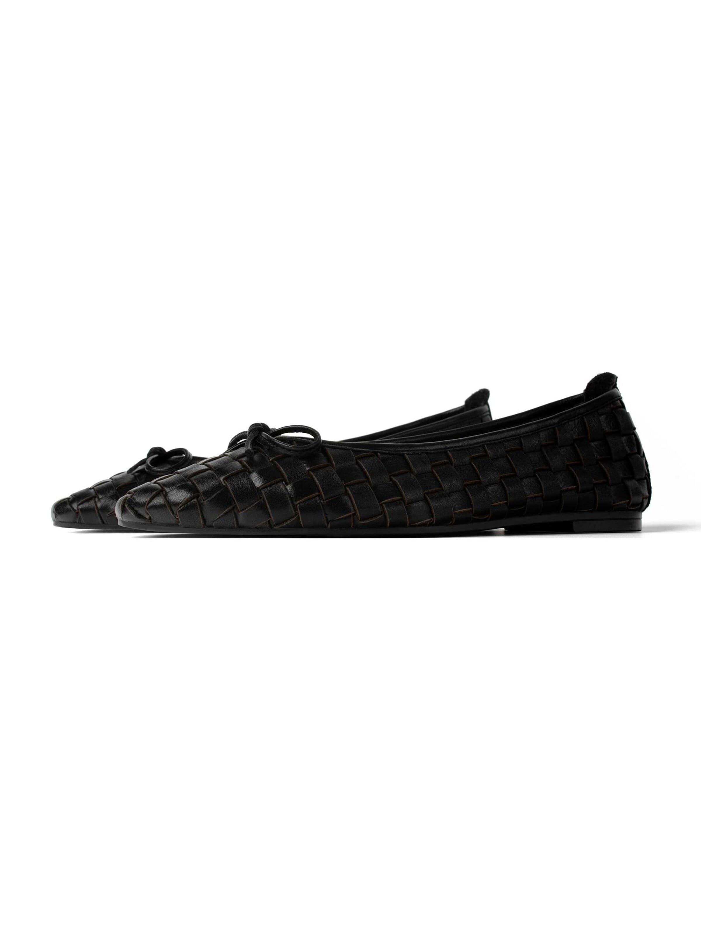 L37 HANDMADE SHOES Ballerina 'UP IN THE AIR' in Zwart