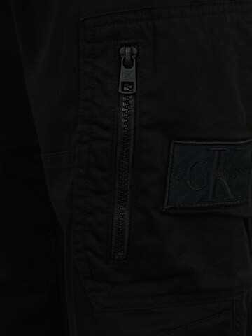 Calvin Klein Jeans Plus Tapered Cargo trousers in Black